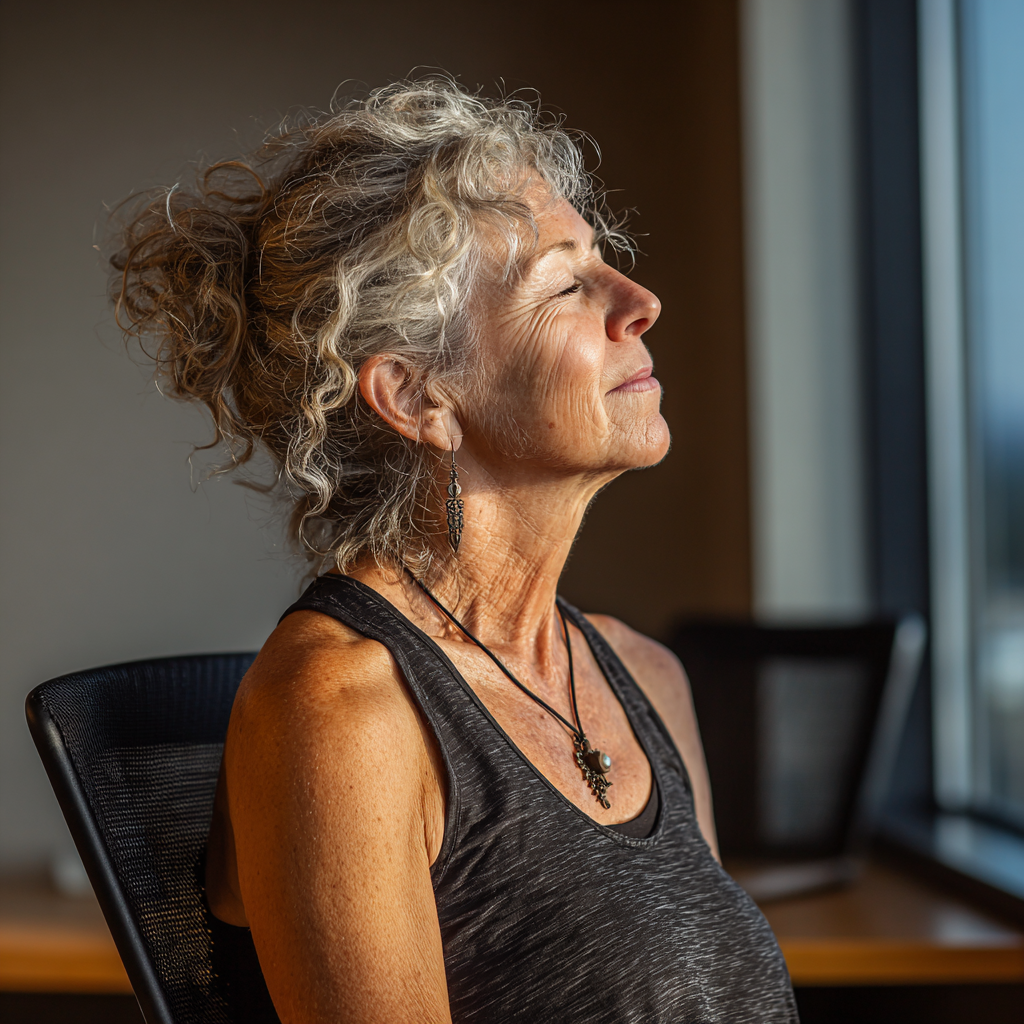 Група старших людей після заняття йогою